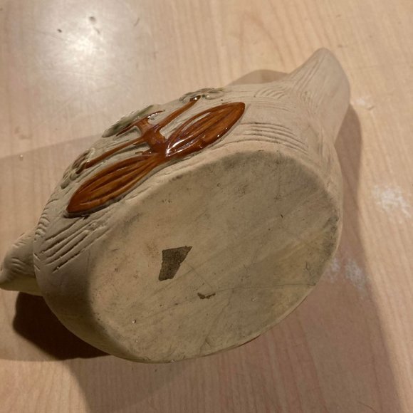 Vintage scandinavian pottery in the shape of a bird. Ceramic Hanging Flower Pot - Picture 10 of 11